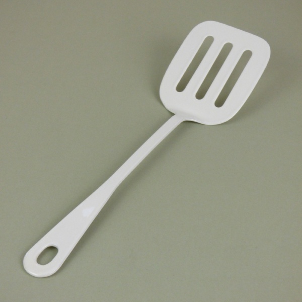 White enamel mini spatula