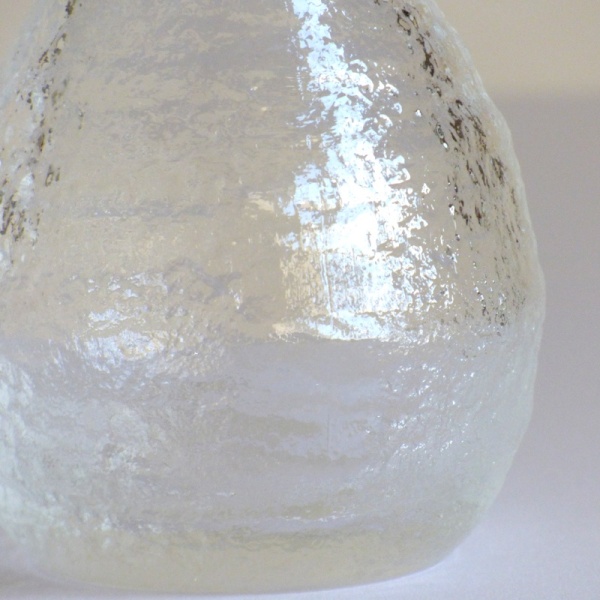 Base of the Mount Fuji glass sake jug