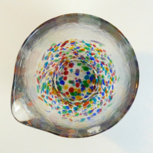 'Nebuta' handmade glass jug by Tsugaru Vidro