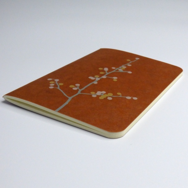 'Ro-biki' Blossom Branch Japanese notebook laying on flat surface