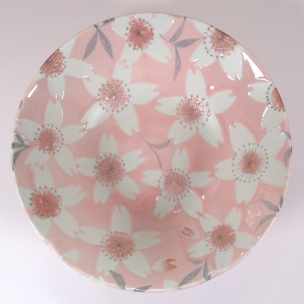 'Sakura Temari' ceramic bowl in Pink
