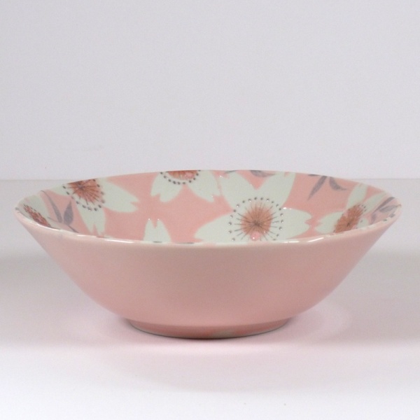 'Sakura Temari' ceramic bowl in Pink