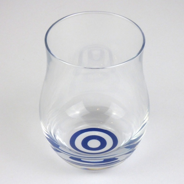 'Snake eye' design sake tasting glass