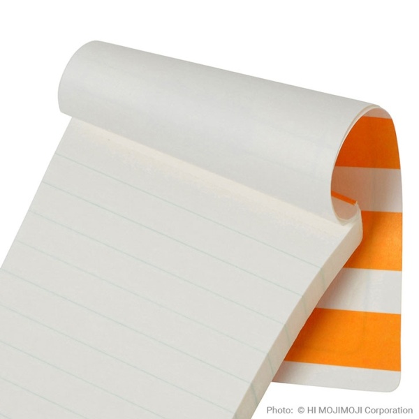 'Tagged' Japanese notepad showing lined note paper