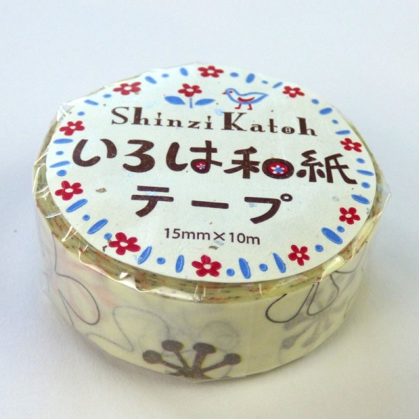 Flower pattern washi tape in wrapper