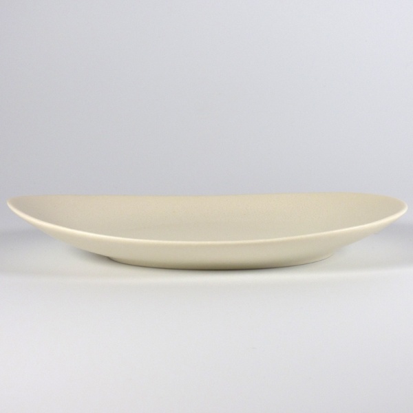 Japanese white oval saucer side plate