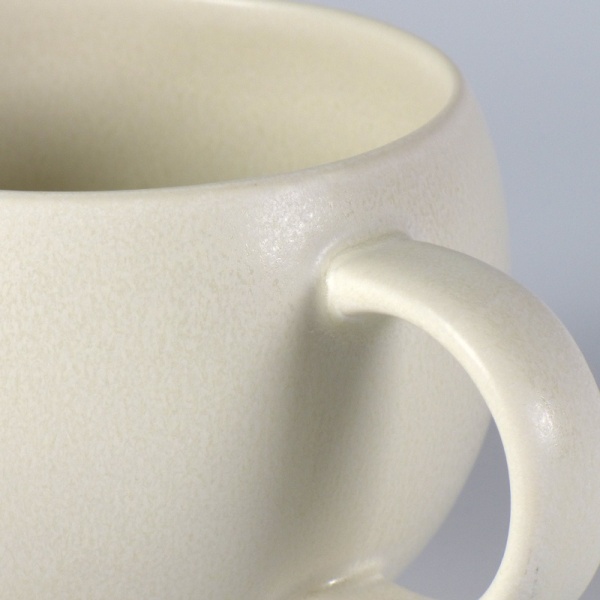 Close up of white Japanese cup