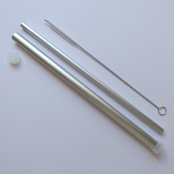 Metal Drinking Straw with Case & Cleaning Brush