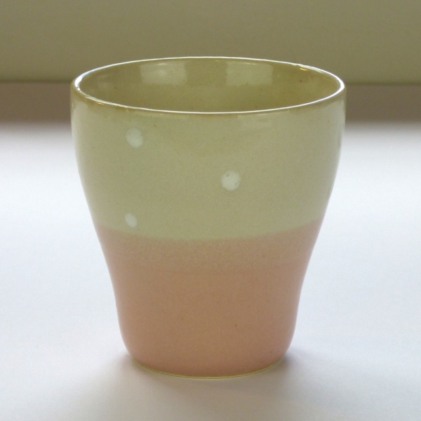 Traditional Japanese teacup in pink