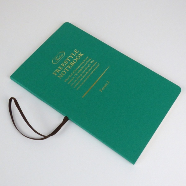 Freestyle notebook in green 'forest' front cover