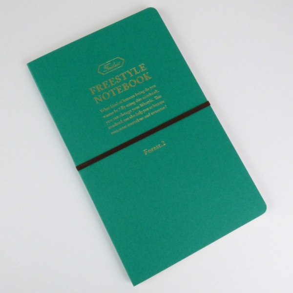 Freestyle notebook in green 'forest' front cover