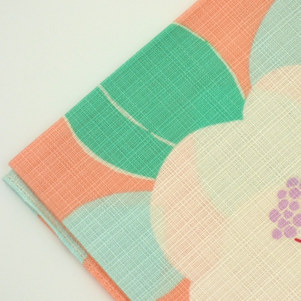 Close up of cotton furoshiki fabric