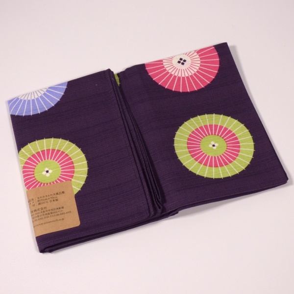 Purple furoshiki wrapping cloth