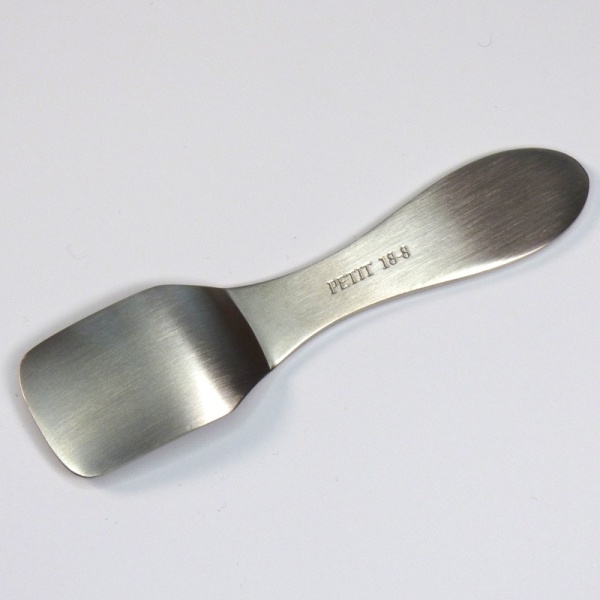 Brushed stainless steel gelato ice cream spoon