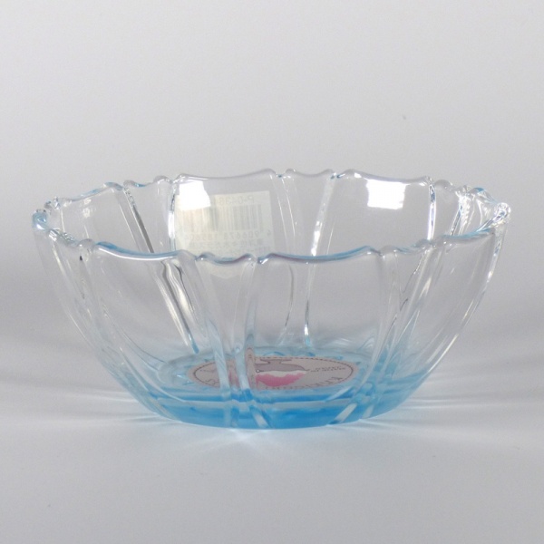 'Kakigori' design glass bowl (blue)