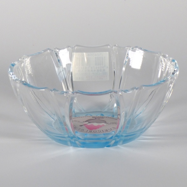 'Kakigori' design glass bowl (blue)