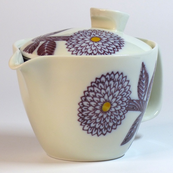 Purple Dahlia Japanese kyusu teapot with infuserPurple Dahlia Japanese kyusu teapot with infuser