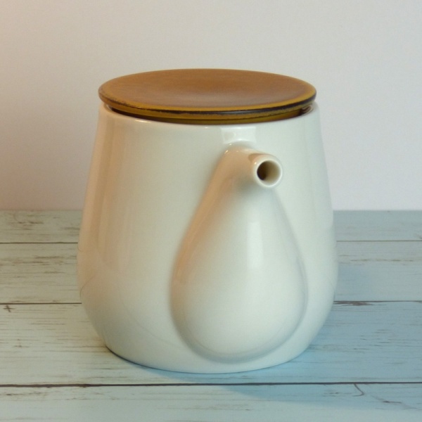 White ceramic Japanese teapot