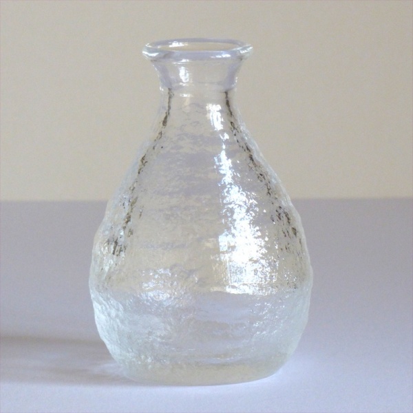 Mount Fuji glass sake jug