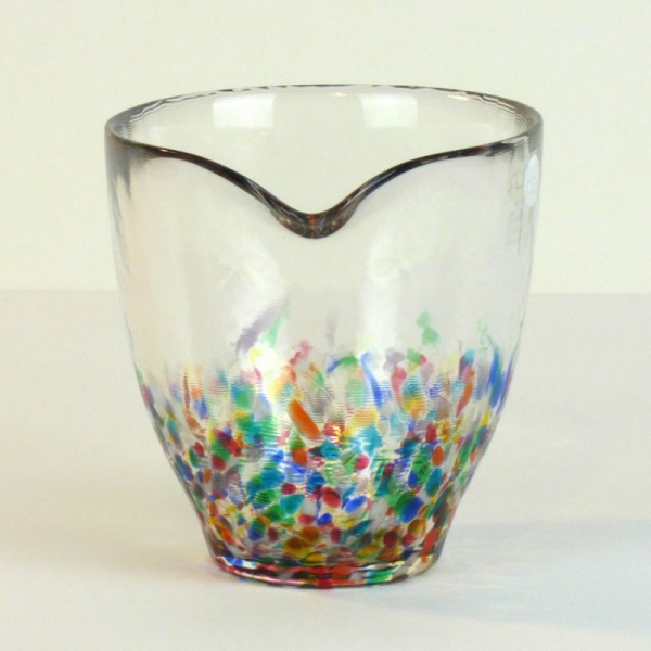 'Nebuta' handmade glass jug by Tsugaru Vidro