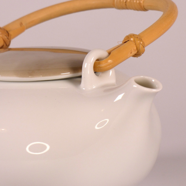 Close up of Japanese teapot spout