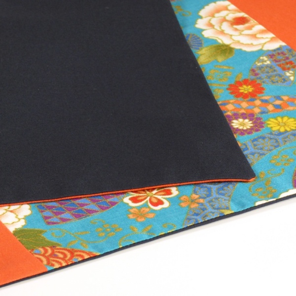 Plain backing on Japanese fabric placemat