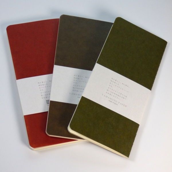 Three Ro-biki slim Japanese notebooks