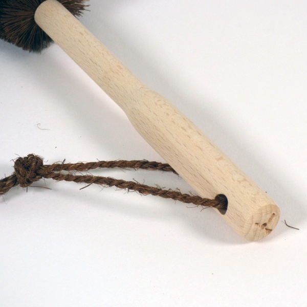 Wooden handle of non-plastic washing up brush