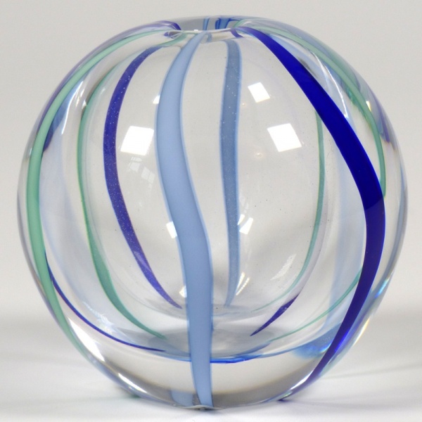 Coloured glass 'Temari' vase