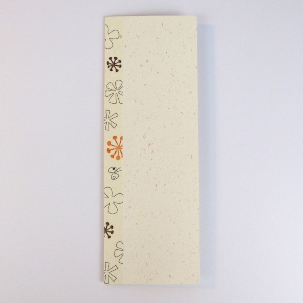 Flower pattern washi tape on greetings card