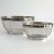 Two large free-standing Japanese stainless steel sieve baskets