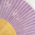 Close up of lilac reverse side of 'Sakura' Japanese fan