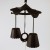 Cast iron double bell Japanese wind chimes