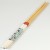 Long Japanese cooking chopsticks with retro design turquoise, grey and white handles