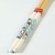 Close up of retro citrus turquoise and grey design on Japanese cooking chopsticks