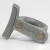 Close up of grey mug handle with magnet fixings