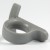 Close up of grey mug handle