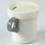 Japanese enamelware camping mug with lid and grey detachable handle