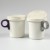 Two Japanese camping mugs with lids and removeable handles
