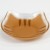 Ginger tabby cat small glass plate