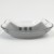 Grey tabby cat small glass plate