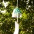Mountain Greenery Japanese wind chime hanging in green garden