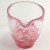 Japanese glass jug with pink 'Dancing Cherry Blossom' coloured glass pattern