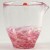 Japanese glass jug with pink swirl pattern