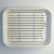 Japanese white enamel cooking tray with metal draining rack
