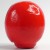 Back of 11.5cm tall red Daruma figurine