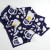 Japanese cotton tenugui cloth with beer glasses and edamame beans design