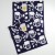 Japanese cotton tenugui cloth with beer glasses and edamame beans design