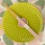 Pastel pale pink chopsticks and chopstick rest on vibrant green plate