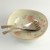 Japanese metal salad servers in large bowl